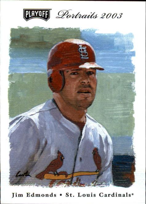 Playoff Portraits Jim Edmonds Ebay