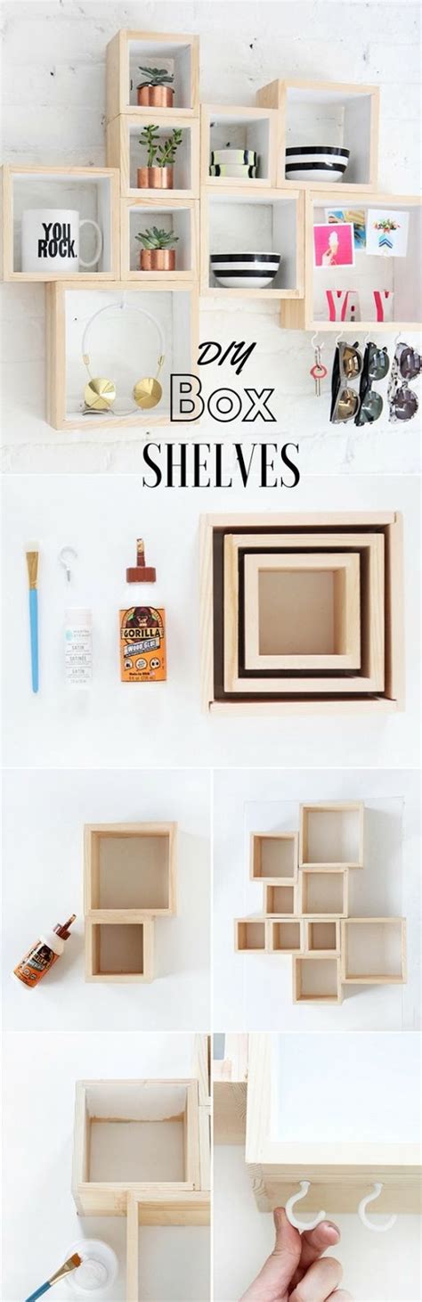 DIY Box Shelves - DIY Projects