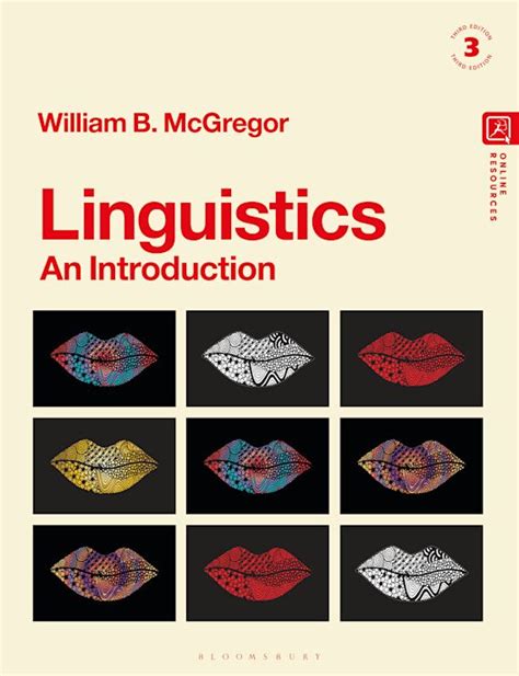 Linguistics An Introduction William B McGregor Bloomsbury Academic