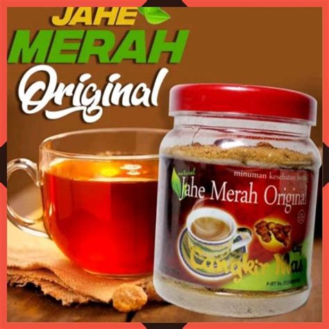 Jual Cangkir Mas Jahe Merah Original Plus Gula Alami Minuman Kesehatan