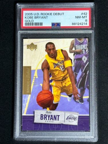 Upper Deck Rookie Debut Gold Kobe Bryant Psa Graded Card