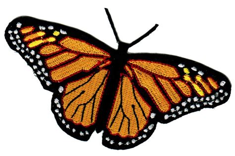 Monarch Butterfly Patch Iron On Embroidered Colorful Insect Emblem Applique At Amazon Womens