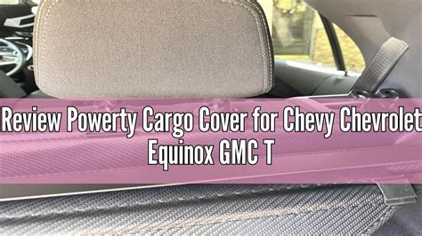 Review Powerty Cargo Cover For Chevy Chevrolet Equinox Gmc Terrain 2024 2023 2022 2021 2020 2019