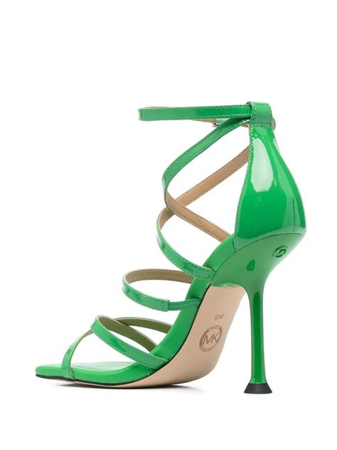 Michael Michael Kors Imani Patent Leather Sandal In 绿色 Modesens