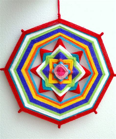 Happy New Year And Ojo De Dios Mandala Weaving Projects Yarn Art