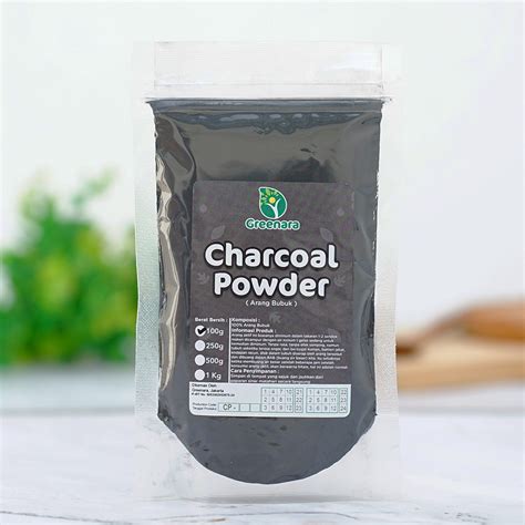 Jual Activated Charcoal Powder 100gr Food Grade Bubuk Arang Aktif