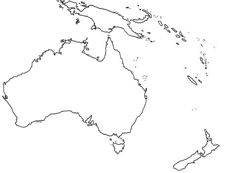 Mapa Politico De Oceania Mudo Para Imprimir - Resenhas de Livros