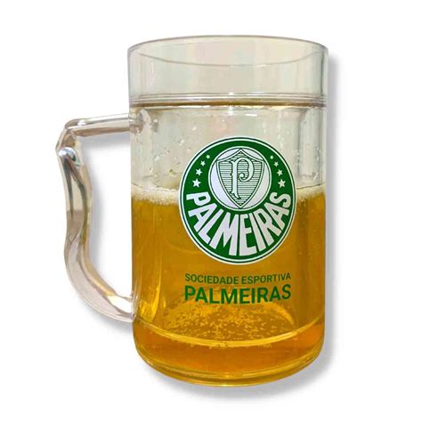 Caneca Palmeiras Gel Congelante Termica Chopp Cerveja Ml Shopee Brasil