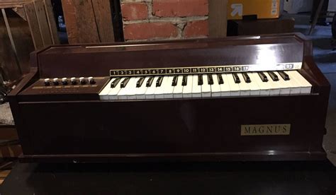 Magnus Electric Chord Organ Tabletop Model Octave Etsy