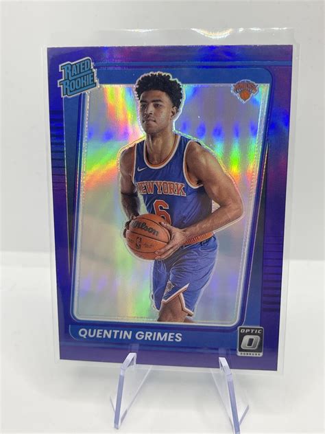 Donruss Optic Quentin Grimes Rated Rookie Purple Prizm Sp