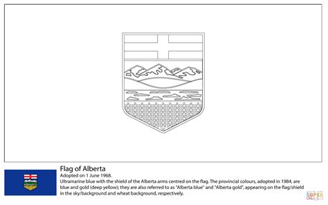 Flag of Alberta coloring page | Free Printable Coloring Pages