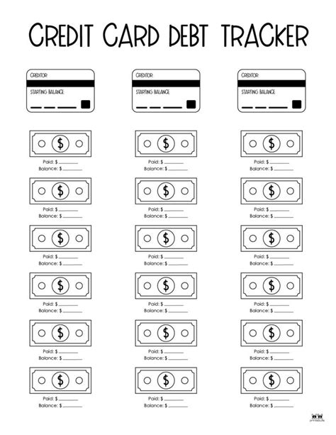 Debt Trackers And Debt Snowball Worksheets