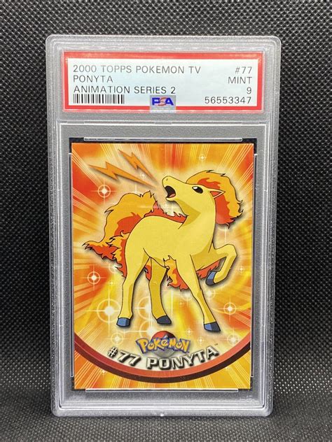 Pokemon Topps Tv Animation Series Ponyta Psa Ebay