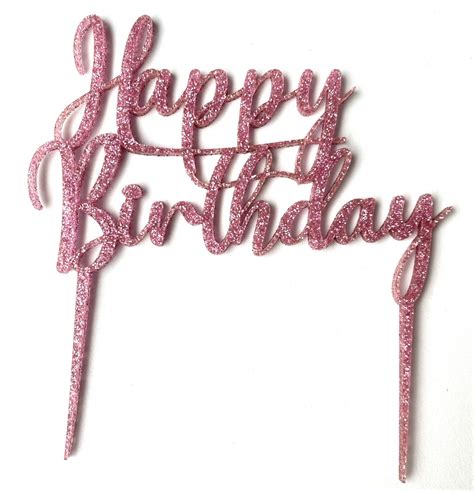 Cake Topper Happy Birthday