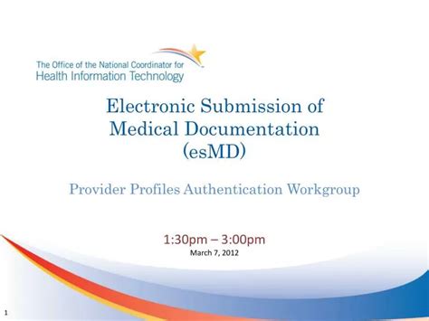 PPT Electronic Submission Of Medical Documentation EsMD PowerPoint