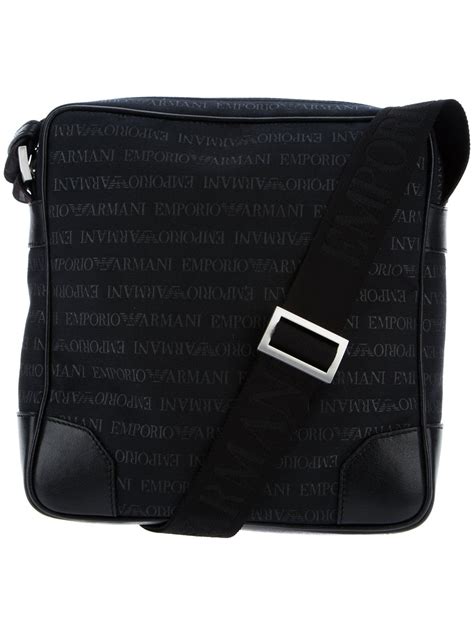 Lyst Emporio Armani Cross Body Bag In Black For Men