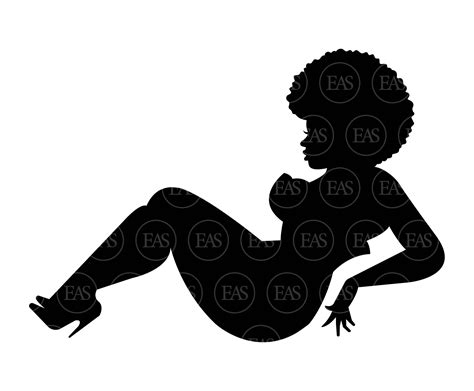 Thick Curvy Afro Mudflap Girl Svg Trucker Girl Svg Chubby Etsy