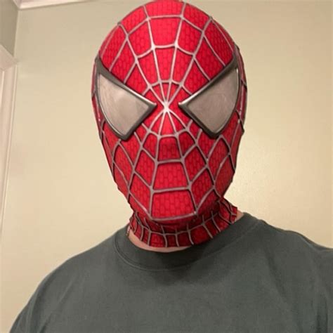 Customized Sam Raimi Spiderman Mask Cosplay Spiderman Mask Adult Mask Wearable Movie Prop Copy