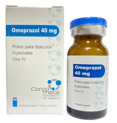 Omeprazol Mg Polvo Para Soluci N Inyectable I V Vial Frasco Corpo Meca