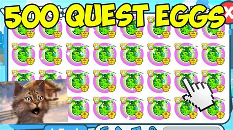 I Opened 500 QUEST EGGS In Roblox Pet Simulator X YouTube