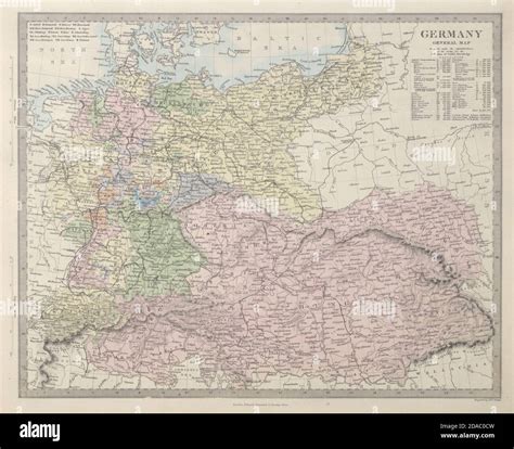 MAPA general DE ALEMANIA Austria Hungría y Suiza Tabla de población