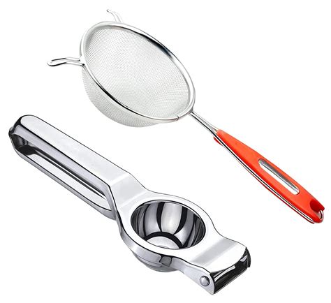 Kuber Industries Stainless Steel Soup Juice Strainer And Lemon