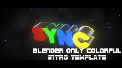 Blender Only Colorful Intro Template Likes For Best Youtube