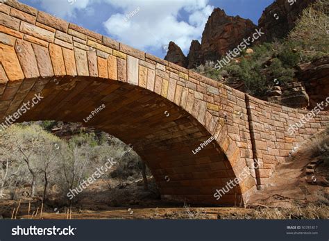 Stone Arch Bridge In Zion National Park Stock Photo 50781817 Shutterstock