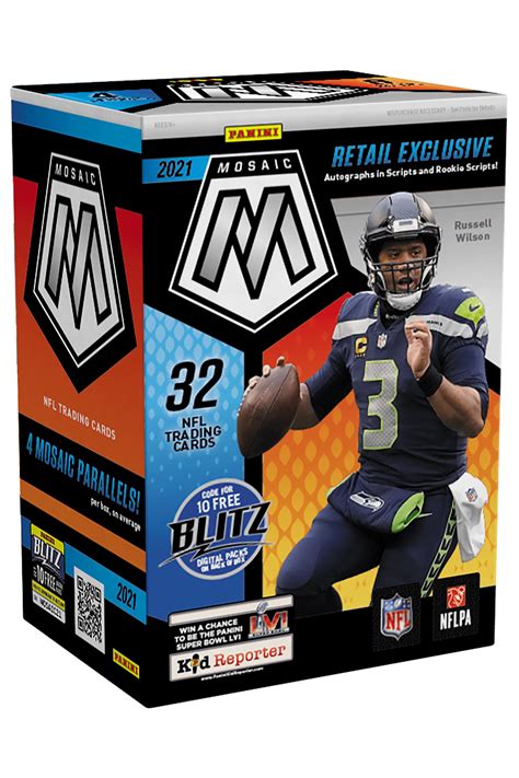 21 Panini Mosaic Football Blaster Box Trading Cards