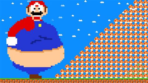 Super Mario Bros But Super Mushroom MARIO WEIGHT MARIO HP 2