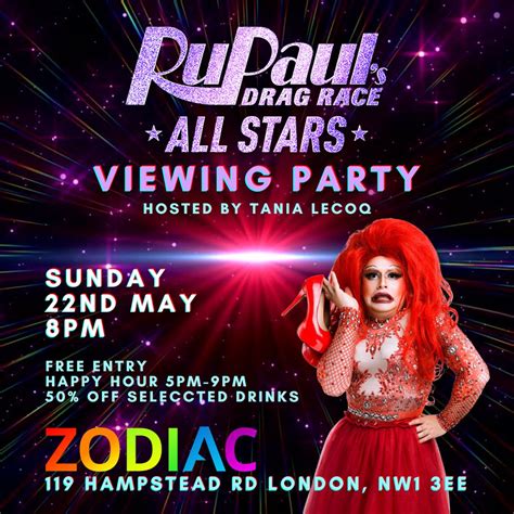 Ru Pauls Drag Race All Stars Viewing Party Tickets Sunday 22nd May