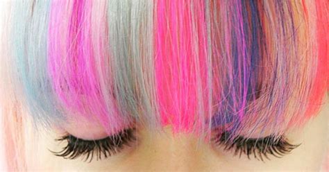 Rainbow Bangs Hair Color Trend | POPSUGAR Beauty