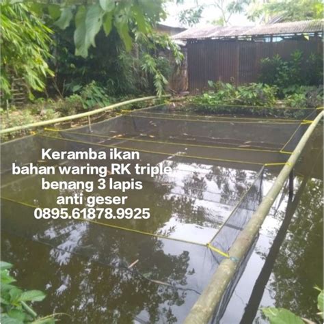 Jual Keramba Ikan Waring M X M X M Hapa Keramba Jaring Apung