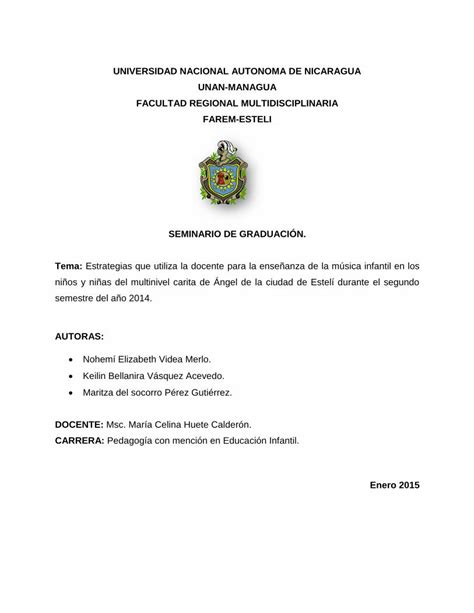 Pdf Universidad Nacional Autonoma De Nicaragua Unan Repositorio Unan