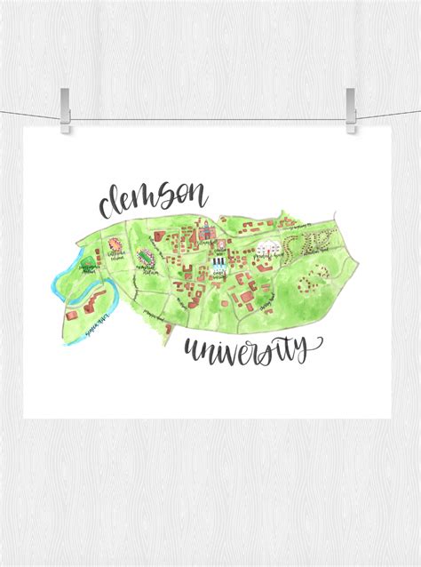 Map of Duke University — Hint of Mint Designs