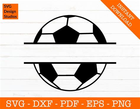 Soccer Ball Svg Dxf Eps Png