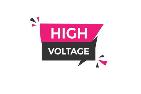 high voltage vectors.sign label bubble speech high voltage 22538195 ...