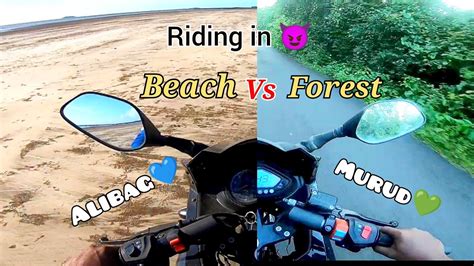 Riding On The Alibag Beach 😍 Alibag To Murud Via Phansad Pulsar