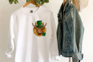 Highland Cow St Patrick S Day Sublimate Graphic By Sashanikart