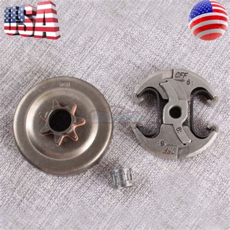 New Teeth Clutch Drum Sprocket Bearing For Husqvarna Xp