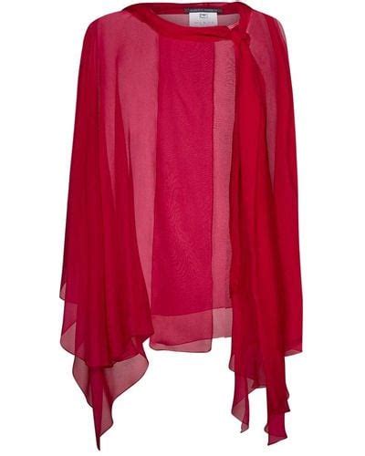 Red Alberta Ferretti Tops For Women Lyst