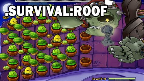 Plant Vs Zombies Survival Roof Ios Android Pc Gameplay Youtube