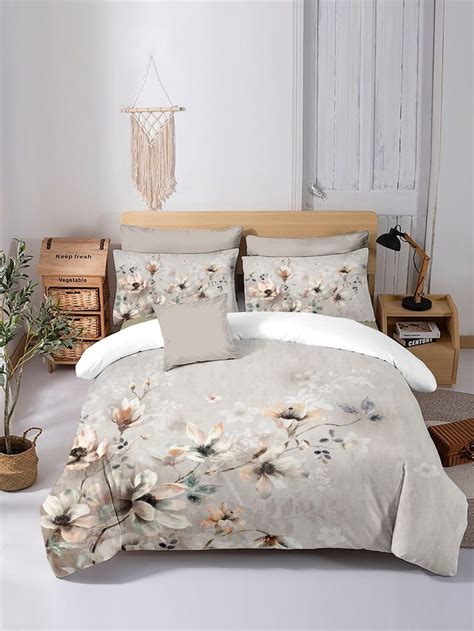 Set colcha sin relleno con patrón floral Duvet cover sets Duvet