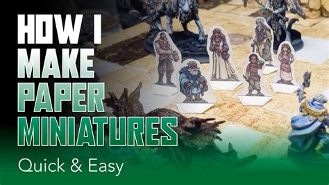 3 Ways To Make Good Printableheroes Minis Tutorial Youtube