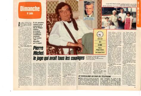 COUPURE DE PRESSE Clipping 1986 Pierre Michel Le Juge Courageux 2