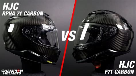 HJC RPHA 71 Carbon Versus HJC F71 Carbon ChampionHelmets YouTube