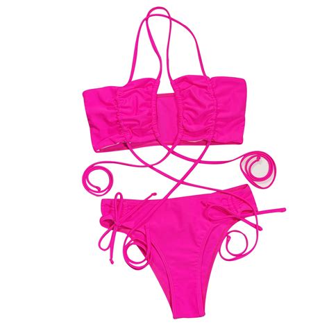 Xuapaodt Bikini Set Womens Sexy Beach Bikini Beach Swimsuit Fashion