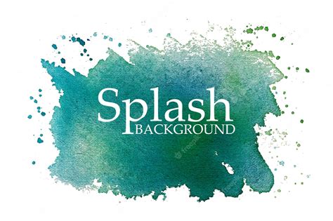 Premium Vector Hand Drawn Colorful Watercolor Splash Vector Isolated Watercolor Splatter