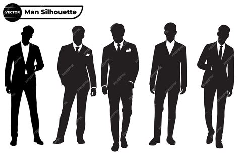 Man In Suit Standing Clip Art