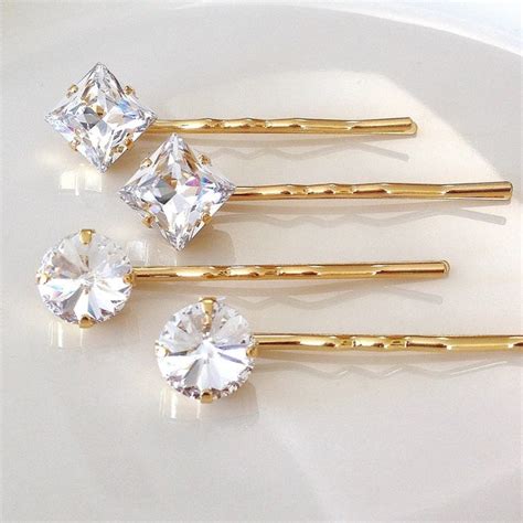 Crystal Bobby Pins Etsy